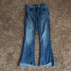 MOTHER Women's Classic Blue Boot Cut Jeans